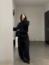 BASERANGE 25 Early Spring Air Sweatshirt/Pants Cotton France BAS-TRAI-PO-SP25-HEI black